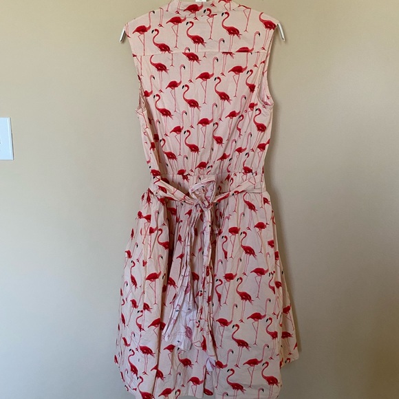 CHICWISH Flamingo dress sz L large full skirt - Picture 8 of 12